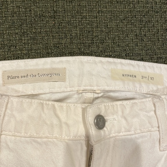 Pilcro and the Letterpress white denim jeans (sz 27) - Picture 2 of 13